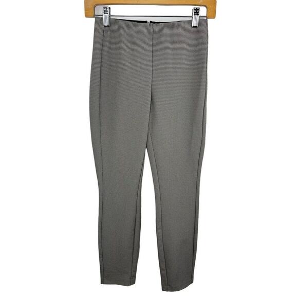 Rag & Bone Skinny Ankle Pants Black White Cropped Size 0 Herringbone Office - Picture 1 of 12
